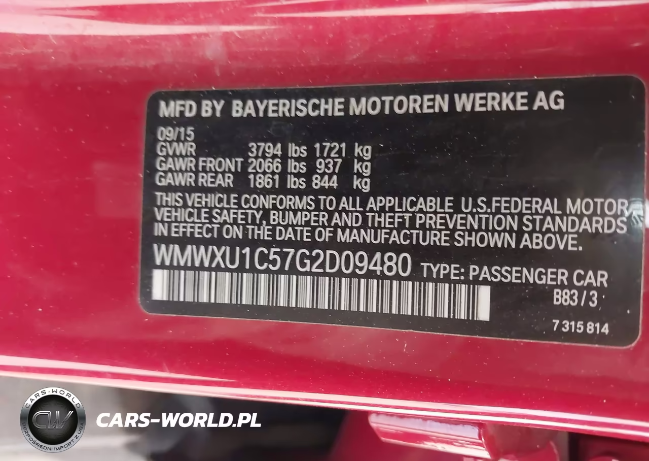 2016 Mini Hardtop Cooper VIN:WMWXU1C57G2D09480 - 9