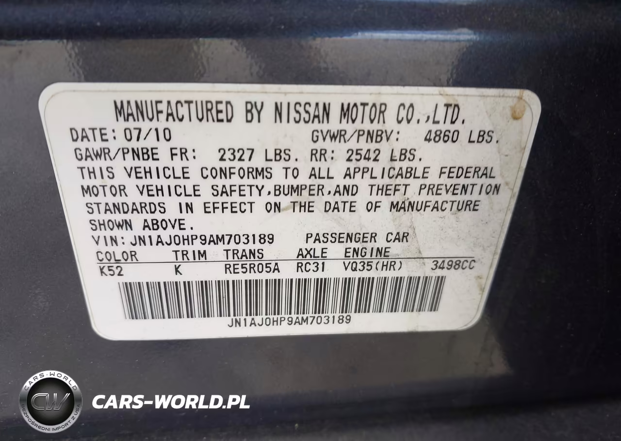 2010 Infiniti Ex35 Journey VIN:JN1AJ0HP9AM703189 - 9