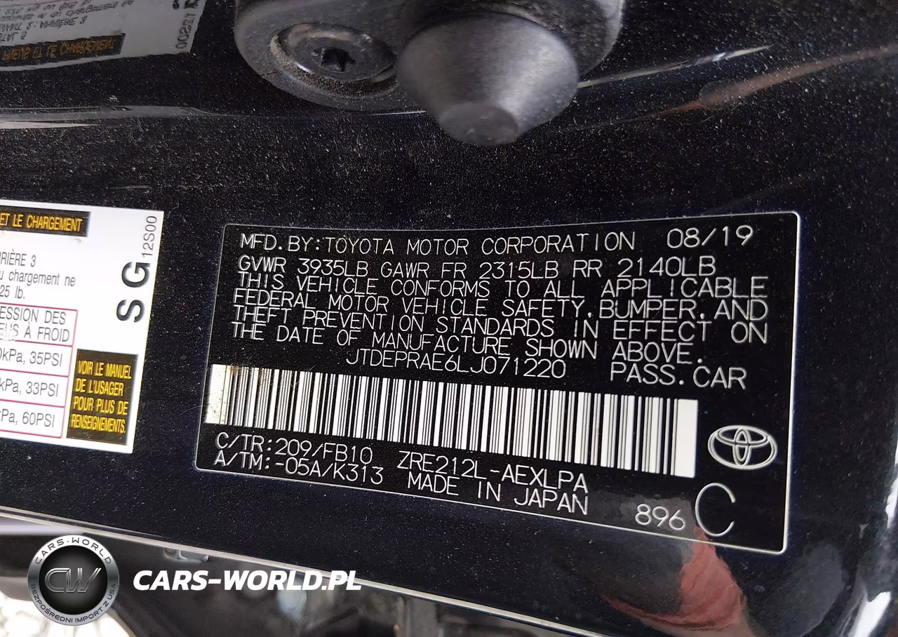 2020 Toyota Corolla Le VIN:JTDEPRAE6LJ071220 - 9