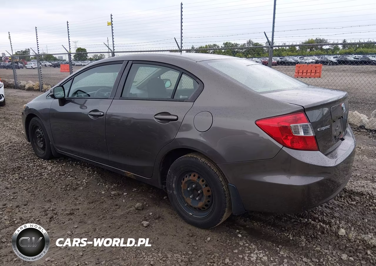 2012 Honda Civic Lx VIN:19XFB2F53CE030754 - 3