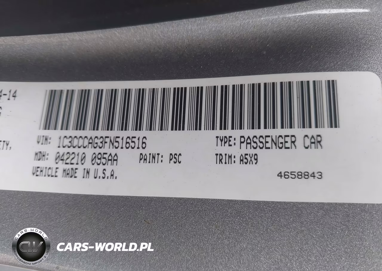 2015 Chrysler 200 Limited VIN:1C3CCCAG3FN516516 - 9