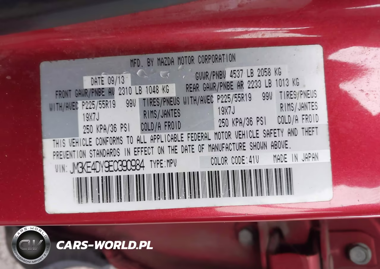 2014 Mazda Cx-5 Grand Touring VIN:JM3KE4DY9E0390984 - 9