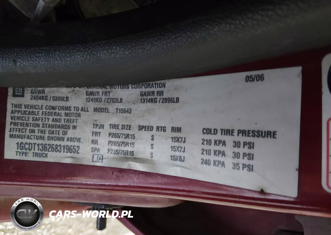 2006 Chevrolet Colorado Lt VIN:1GCDT136268319652 - 9