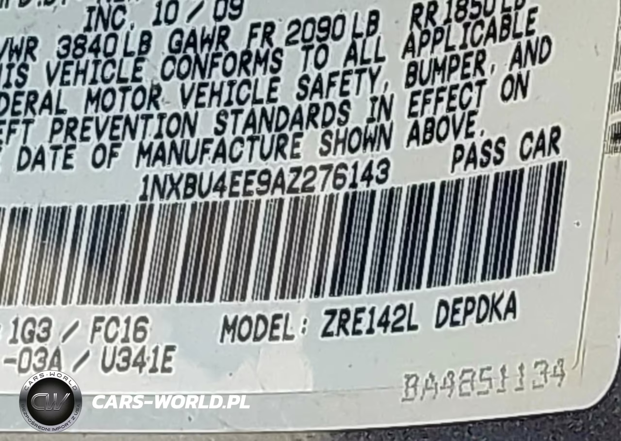 2010 Toyota Corolla Le VIN:1NXBU4EE9AZ276143 - 9