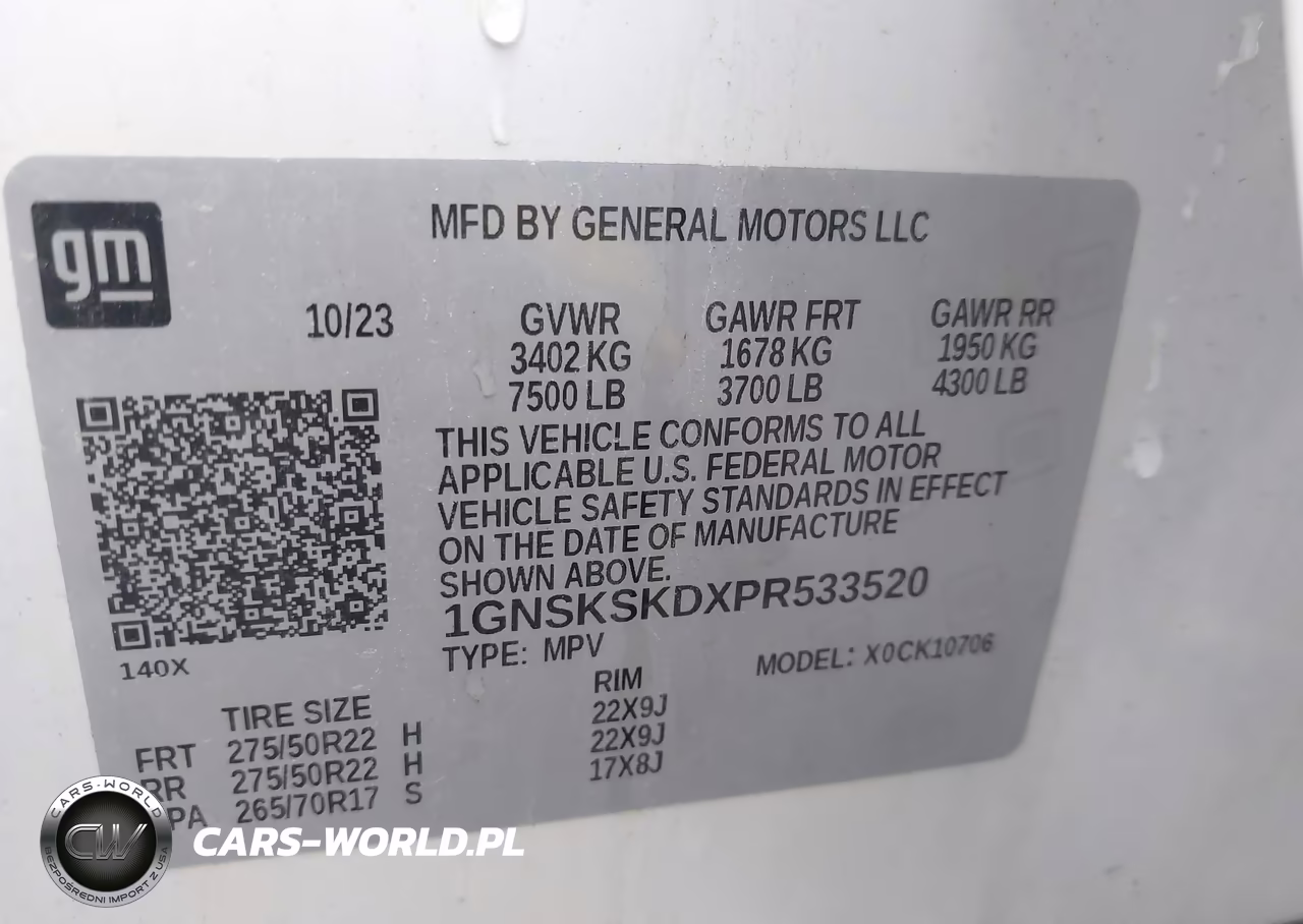 2023 Chevrolet Tahoe 4Wd Premier VIN:1GNSKSKDXPR533520 - 9