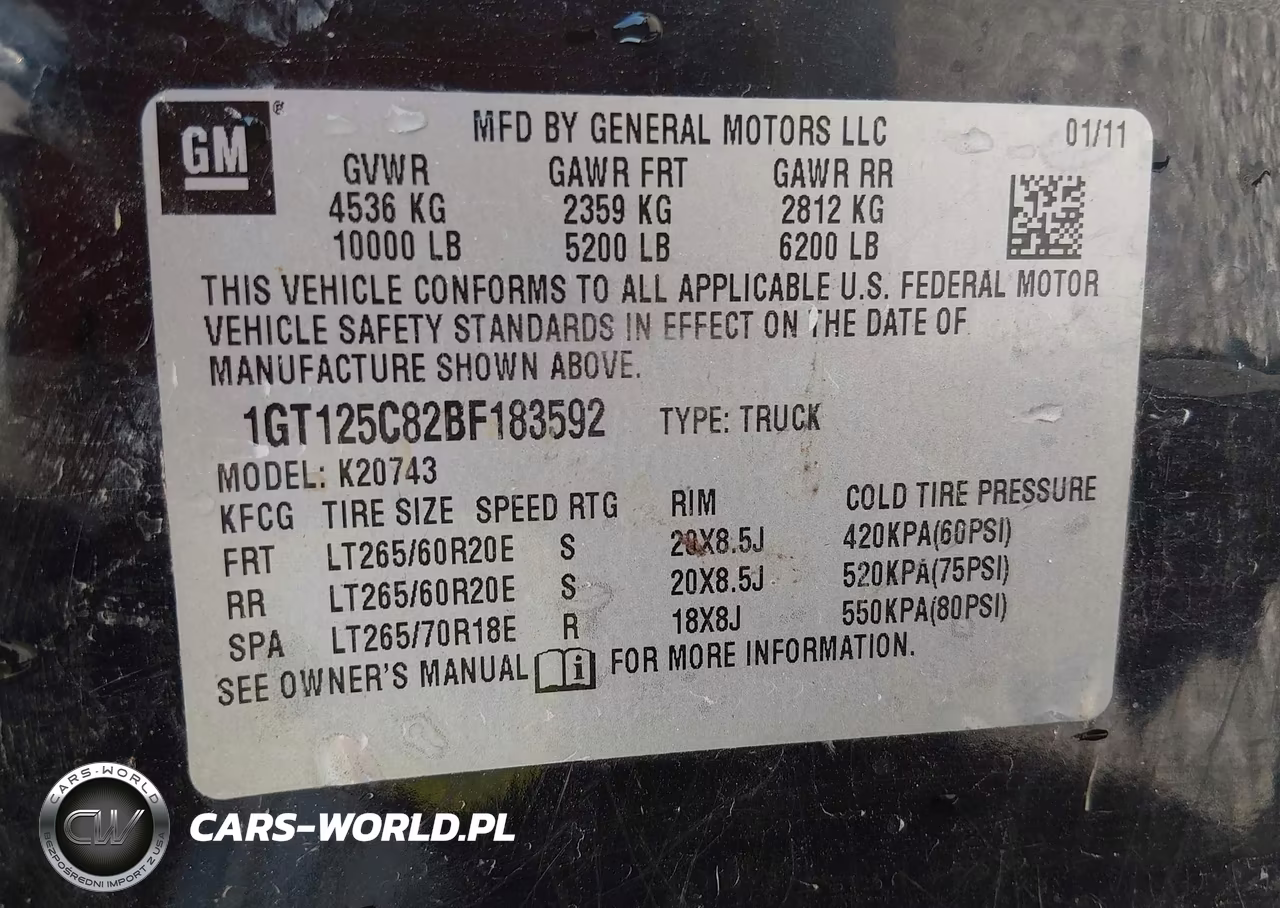 2011 GMC Sierra 2500Hd Denali VIN:1GT125C82BF183592 - 9