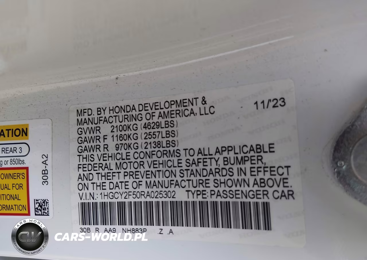 2024 Honda Accord Hybrid Sport VIN:1HGCY2F50RA025302 - 9
