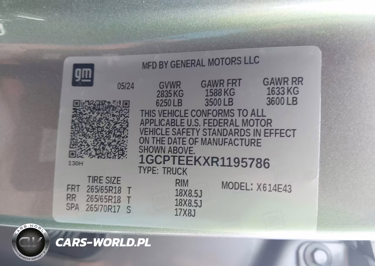2024 Chevrolet Colorado 4Wd Trail Boss VIN:1GCPTEEKXR1195786 - 9