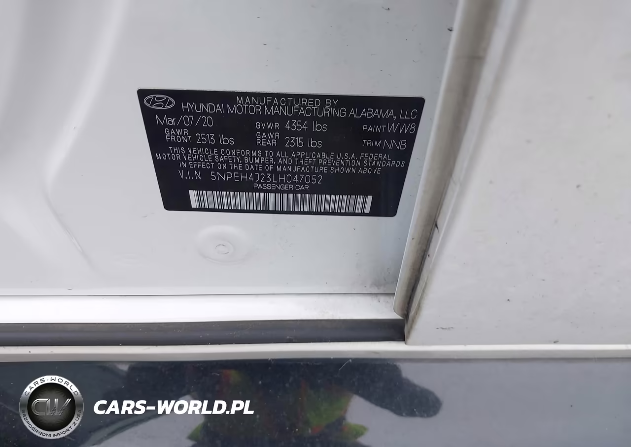 2020 Hyundai Sonata Limited VIN:5NPEH4J23LH047052 - 9