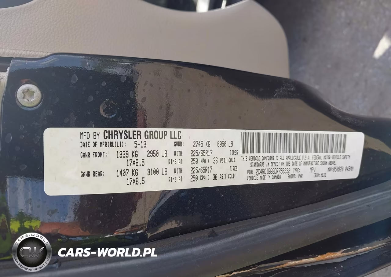 2013 Chrysler Town & Country Touring VIN:2C4RC1BG8DR756332 - 9