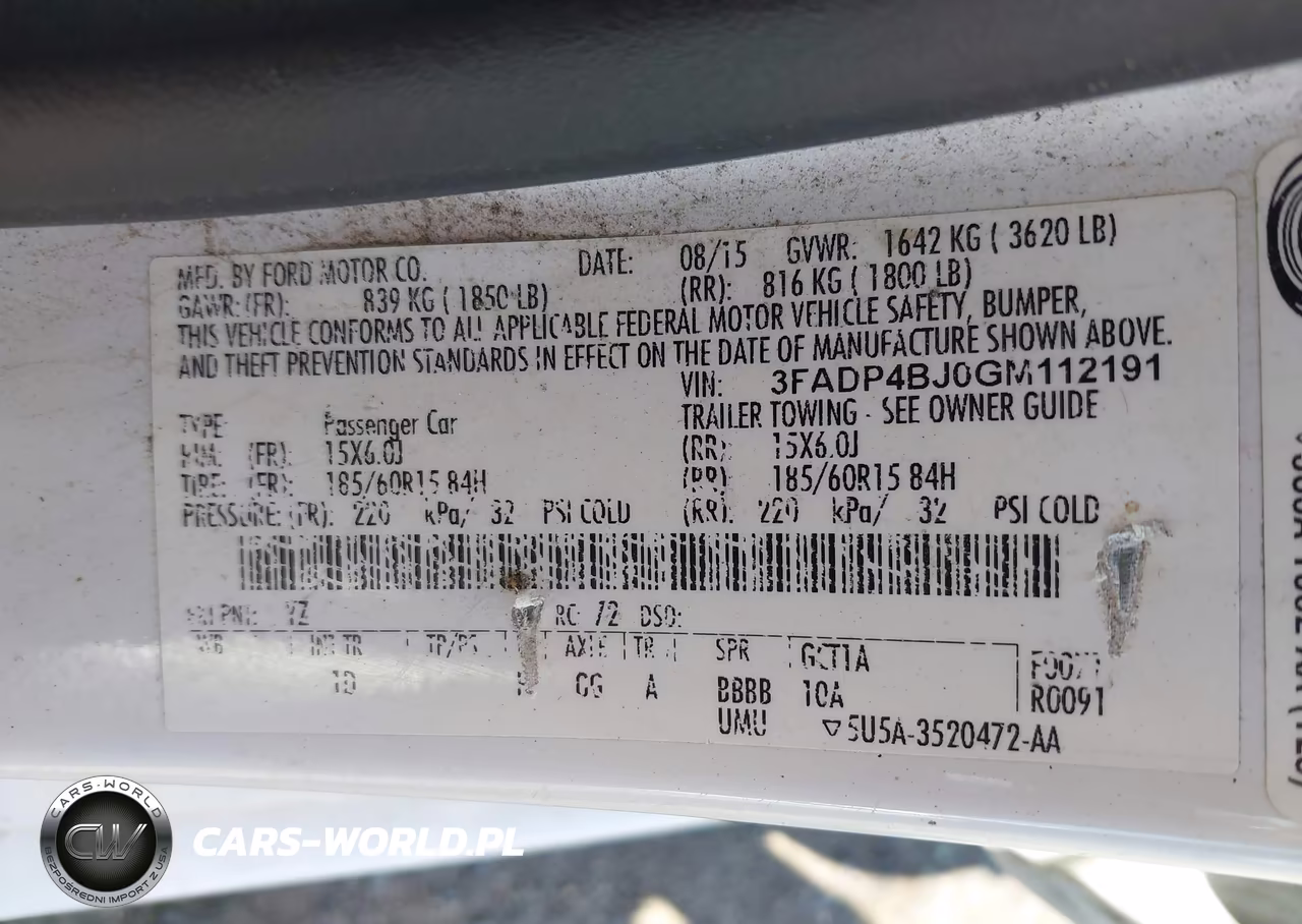2016 Ford Fiesta Se VIN:3FADP4BJ0GM112191 - 9