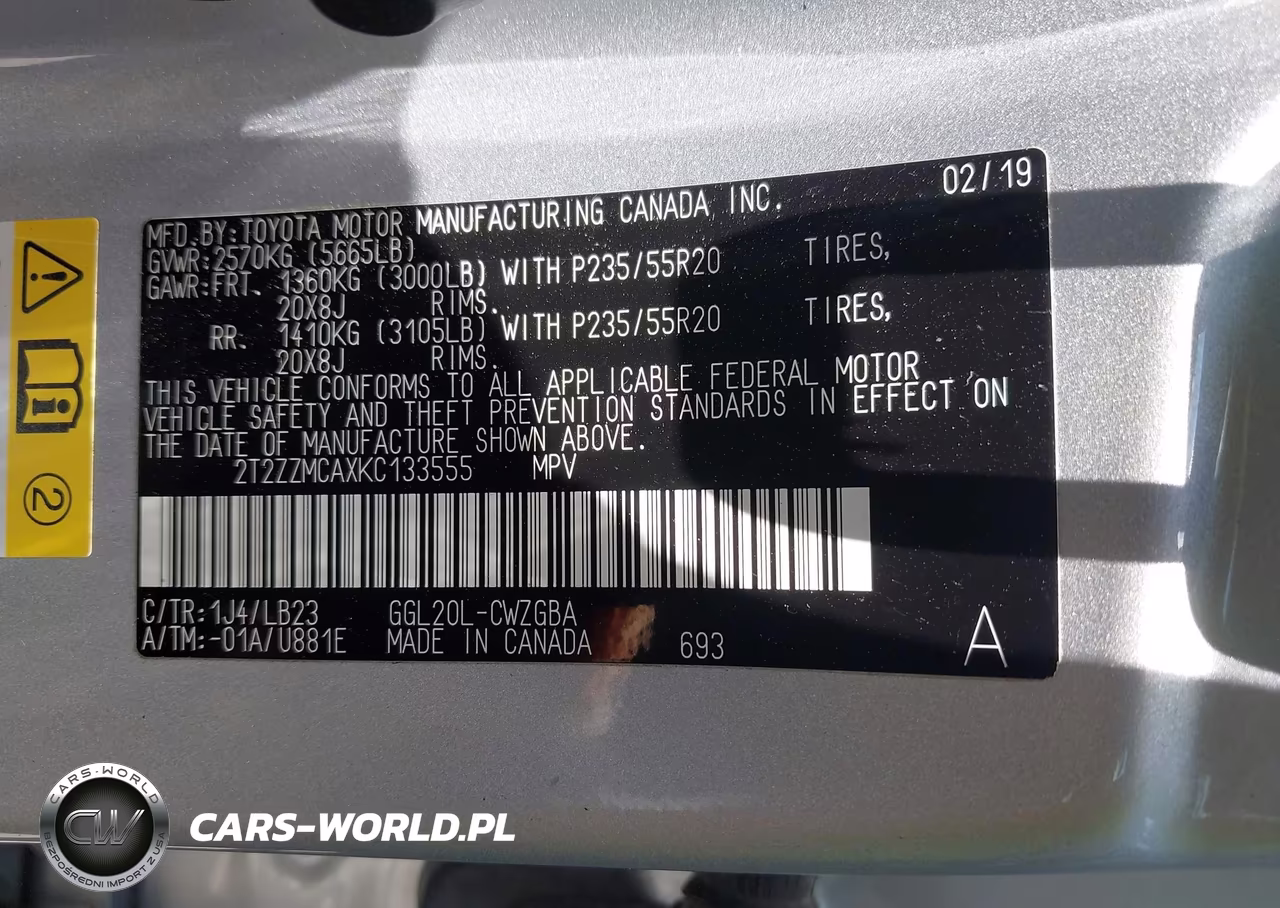 2019 Lexus Rx 350 VIN:2T2ZZMCAXKC133555 - 9