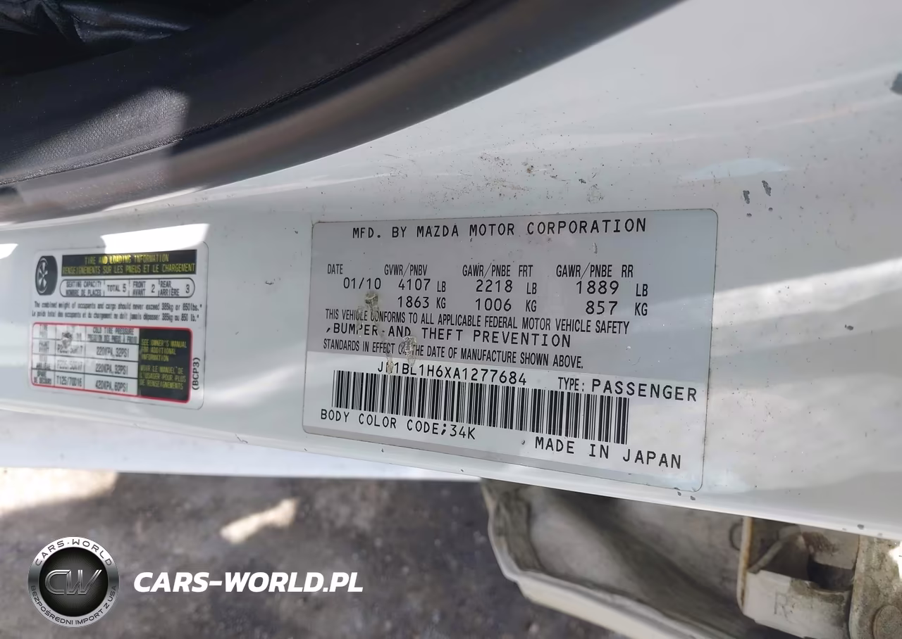 2010 Mazda Mazda3 VIN:JM1BL1H6XA1277684 - 9