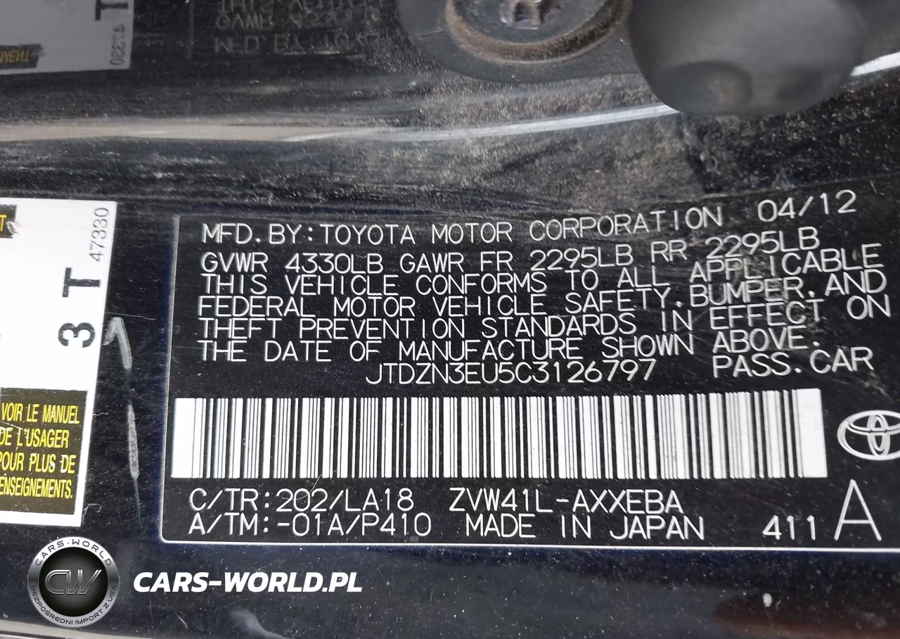 2012 Toyota Prius V Five VIN:JTDZN3EU5C3126797 - 9