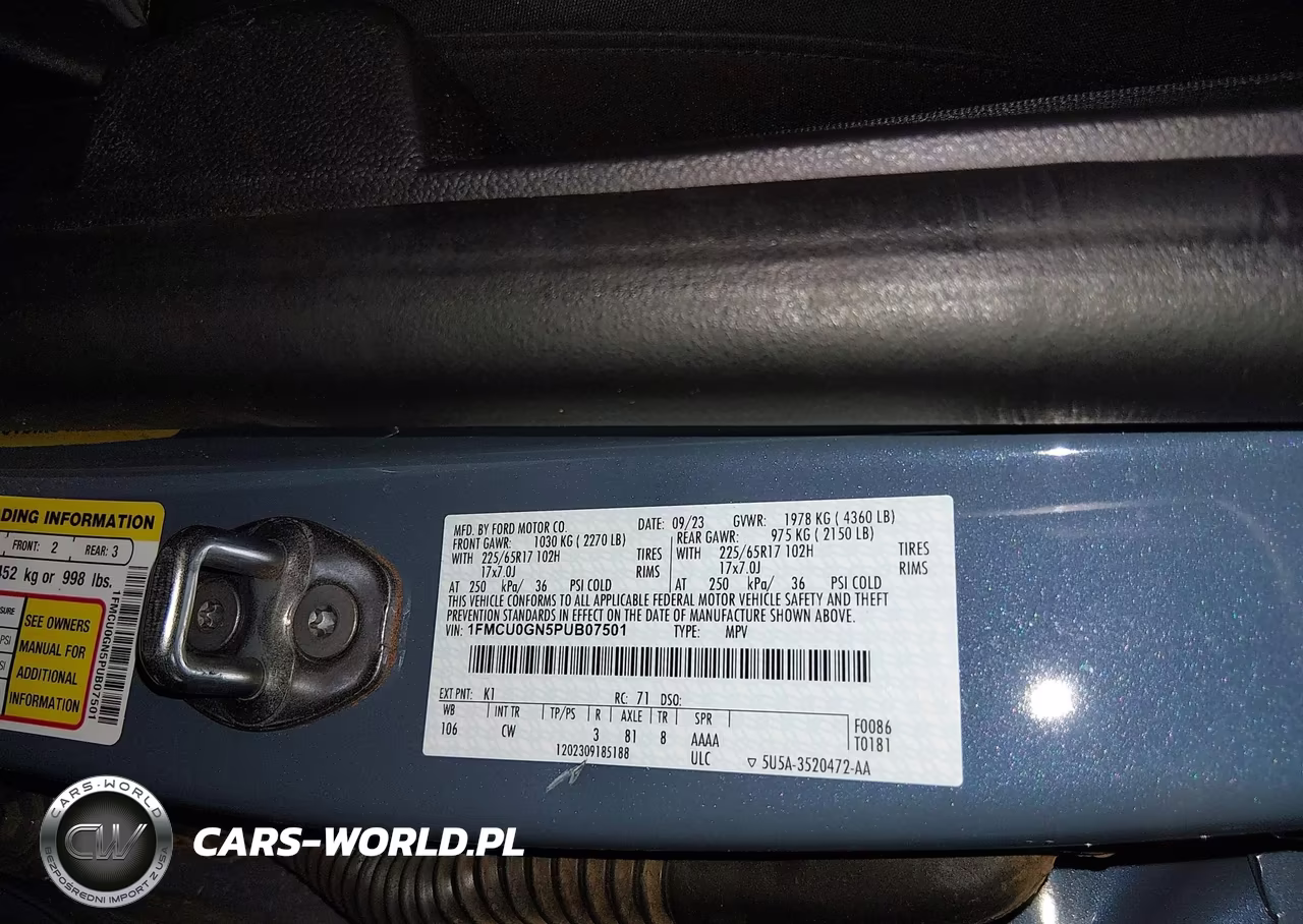 2023 Ford Escape Active VIN:1FMCU0GN5PUB07501 - 9