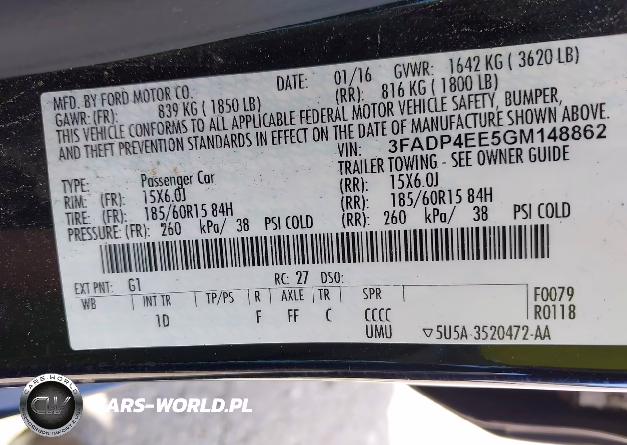 2016 Ford Fiesta Se VIN:3FADP4EE5GM148862 - 9