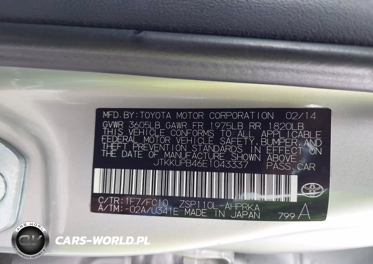 2014 Scion Xd VIN:JTKKUPB46E1043337 - 9