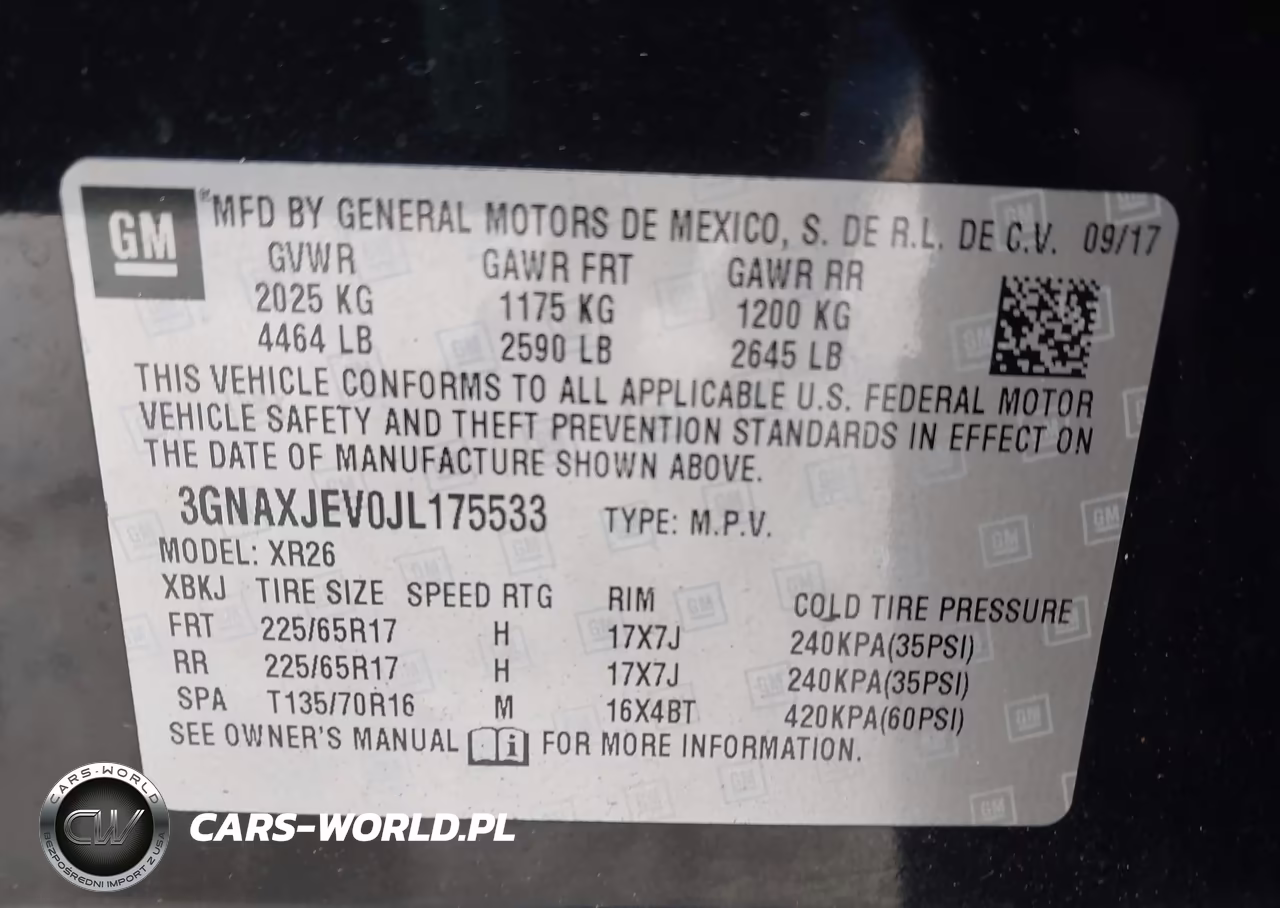 2018 Chevrolet Equinox Lt VIN:3GNAXJEV0JL175533 - 9