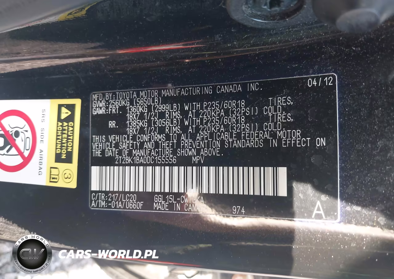 2013 Lexus Rx 350 VIN:2T2BK1BA0DC155556 - 9