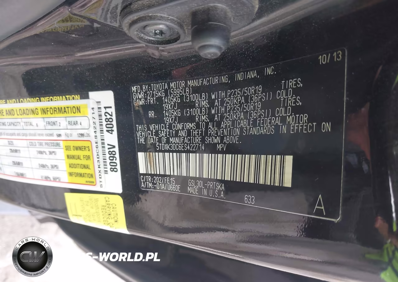 2014 Toyota Sienna Se 8 Passenger VIN:5TDXK3DC6ES422714 - 9