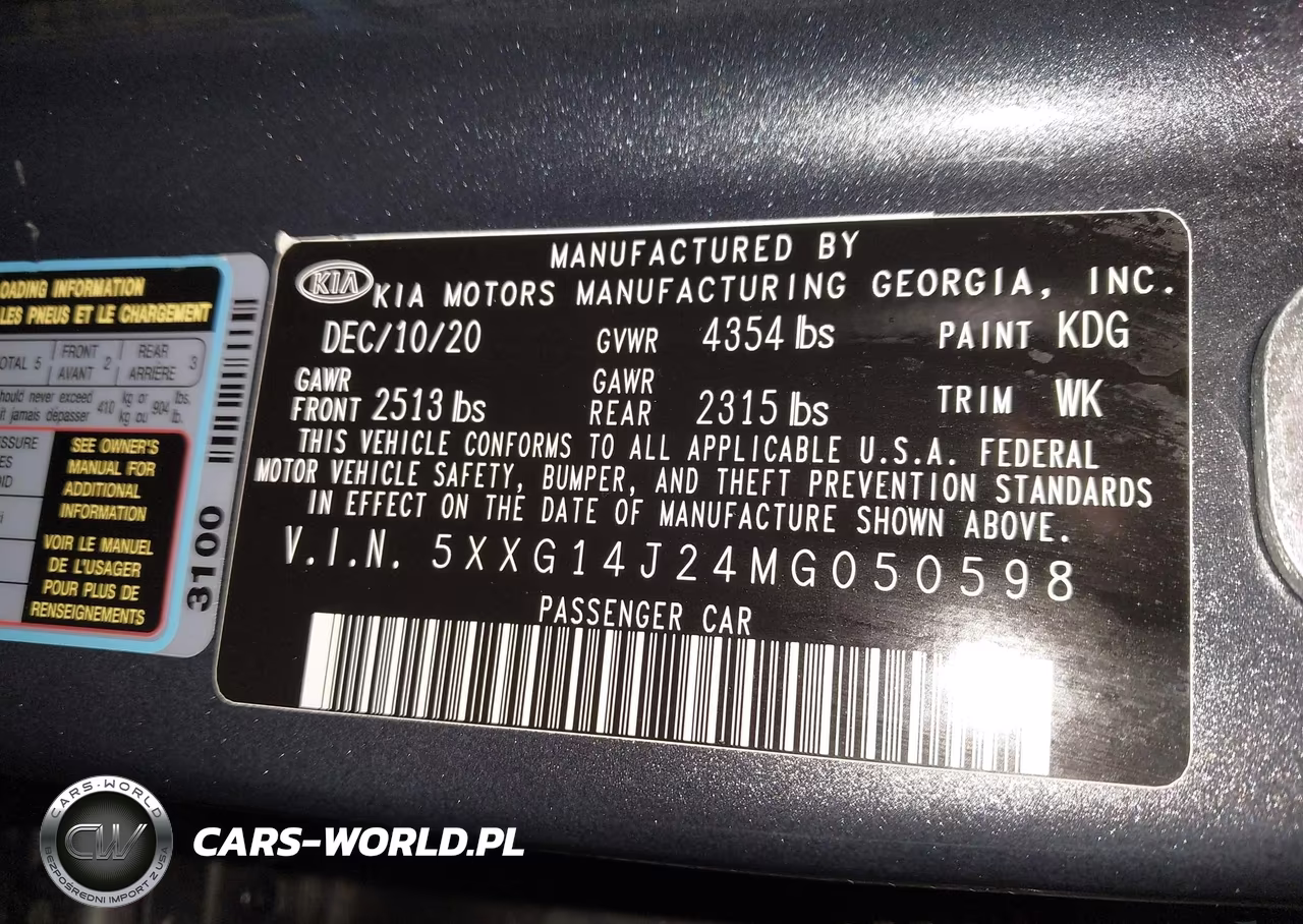 2021 Kia K5 Lxs VIN:5XXG14J24MG050598 - 9