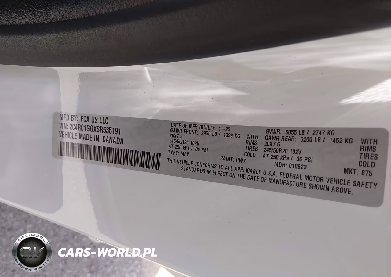 2025 Chrysler Pacifica Limited VIN:2C4RC1GGXSR535191 - 9