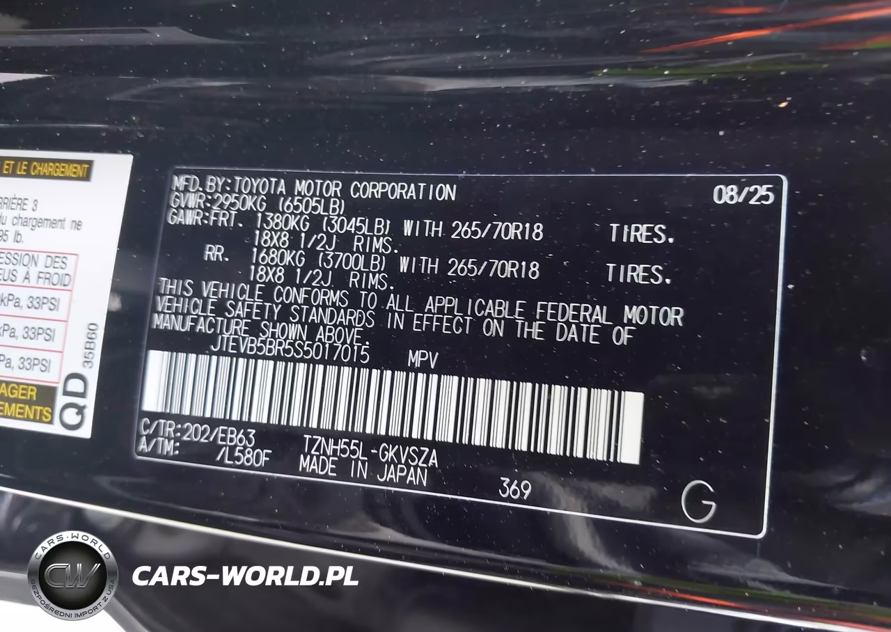 2025 Toyota 4Runner Hybrid Trailhunter VIN:JTEVB5BR5S5017015 - 9