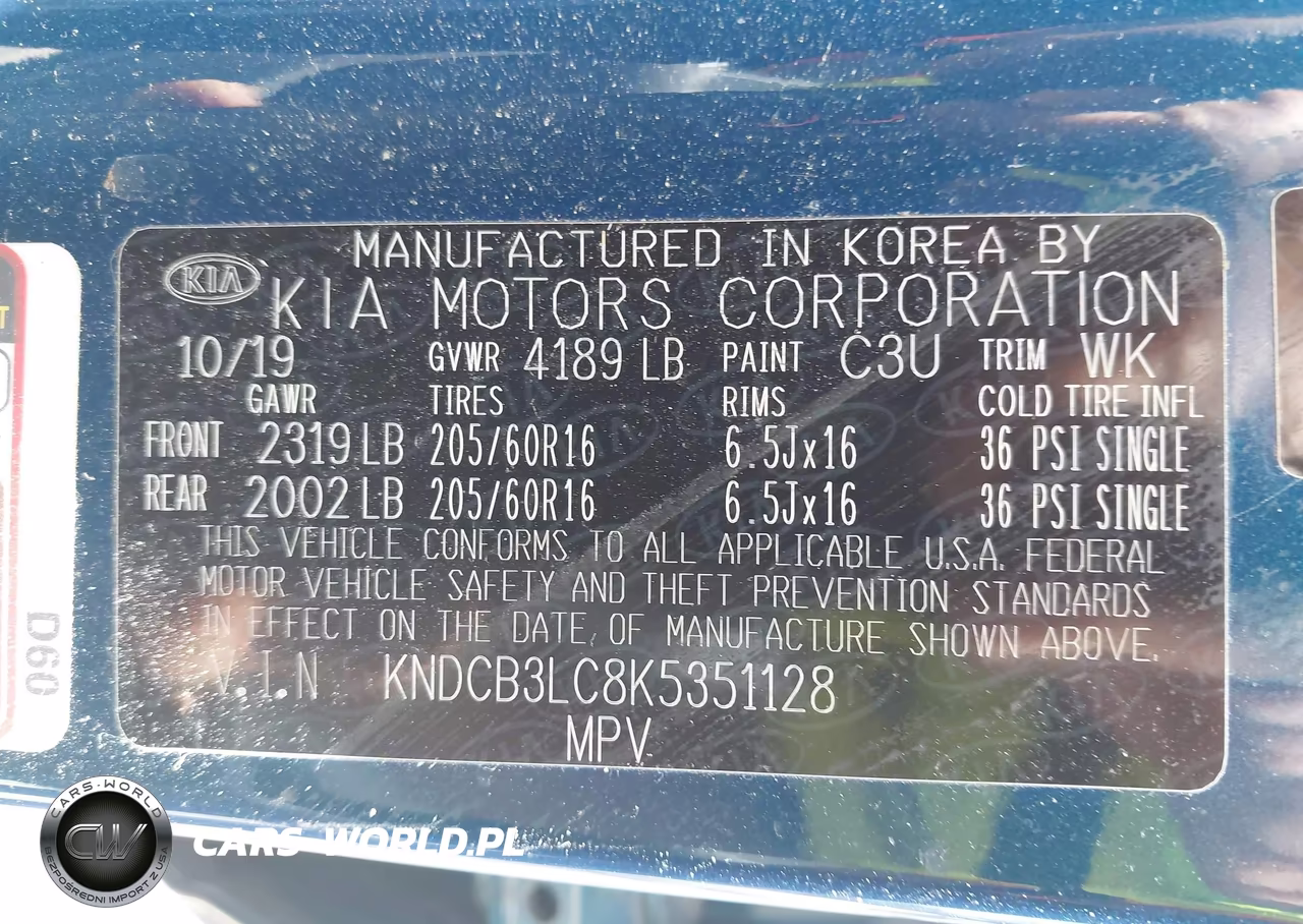 2019 Kia Niro Lx VIN:KNDCB3LC8K5351128 - 9