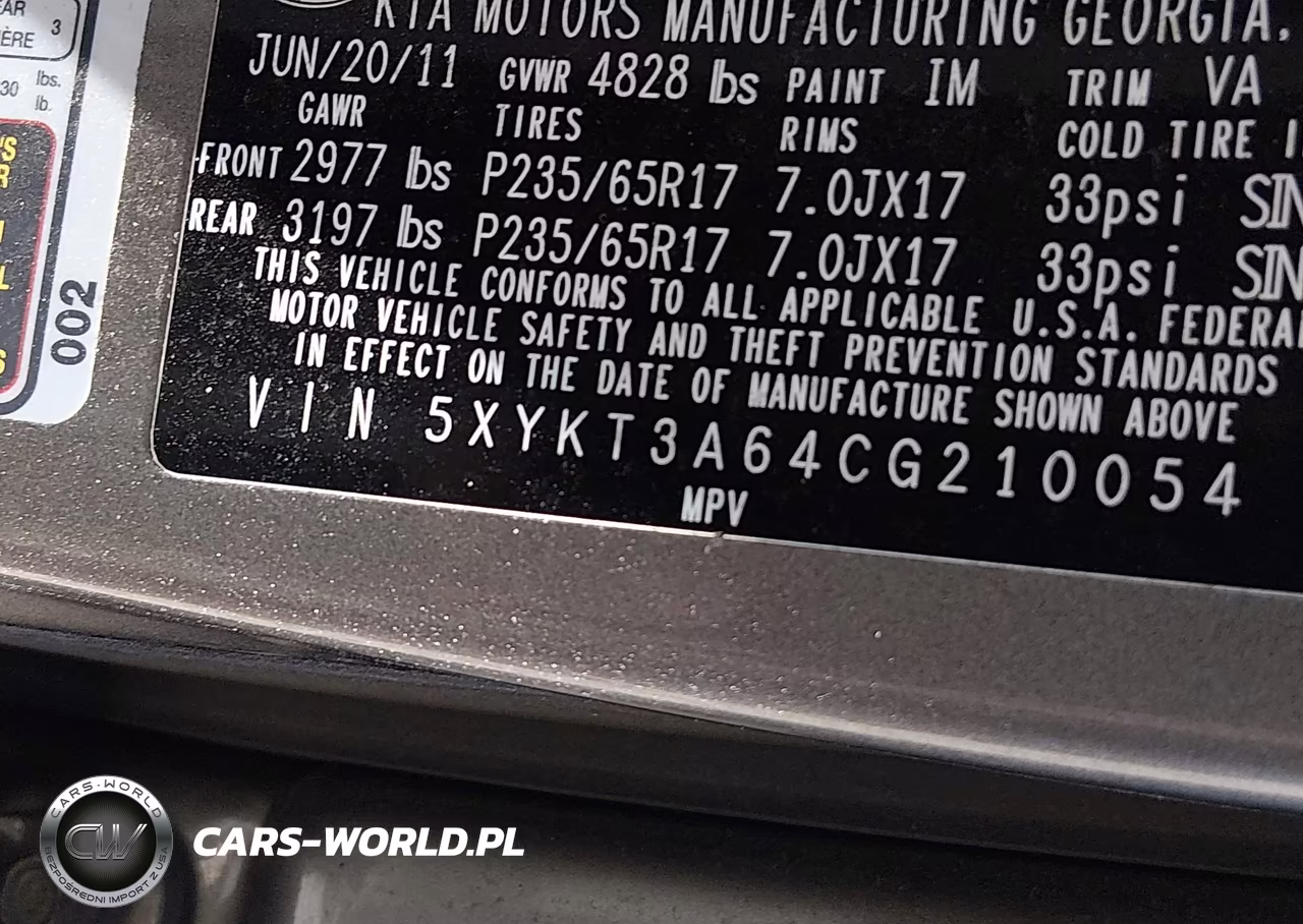 2012 Kia Sorento Lx VIN:5XYKT3A64CG210054 - 9