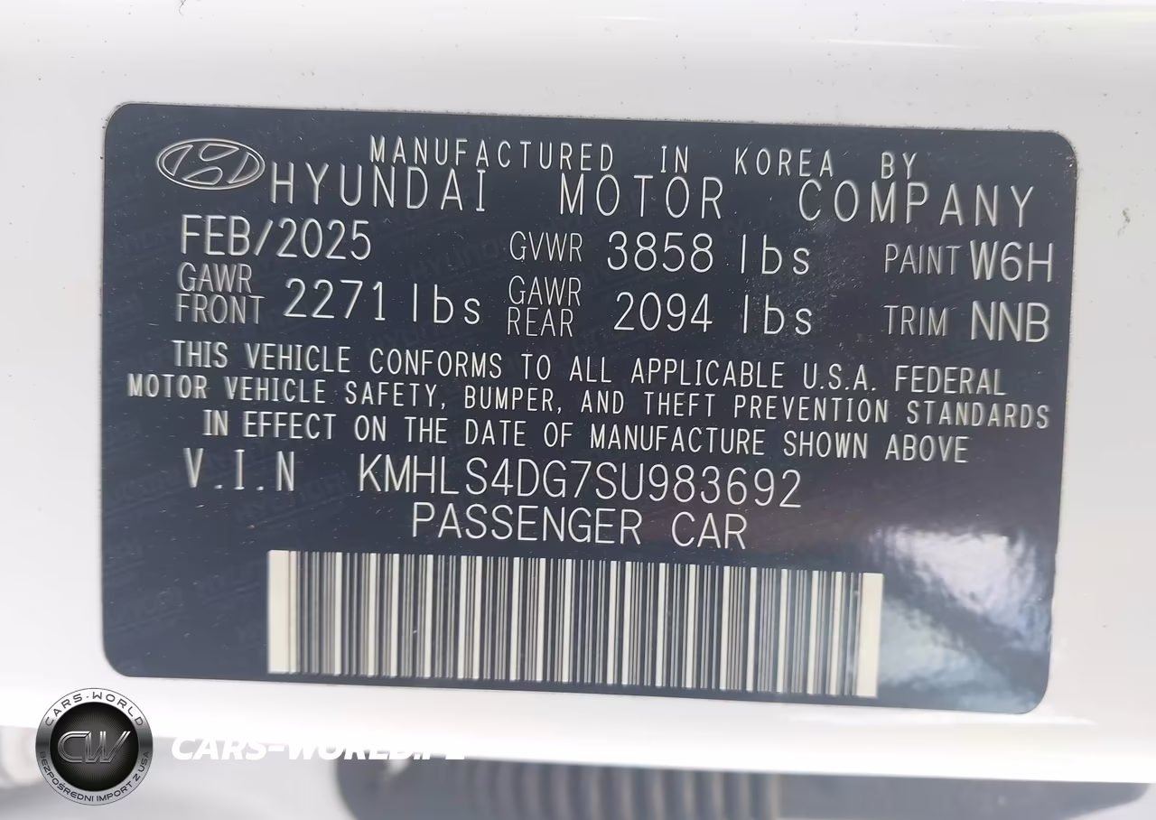 2025 Hyundai Elantra Sel Convenience VIN:KMHLS4DG7SU983692 - 9