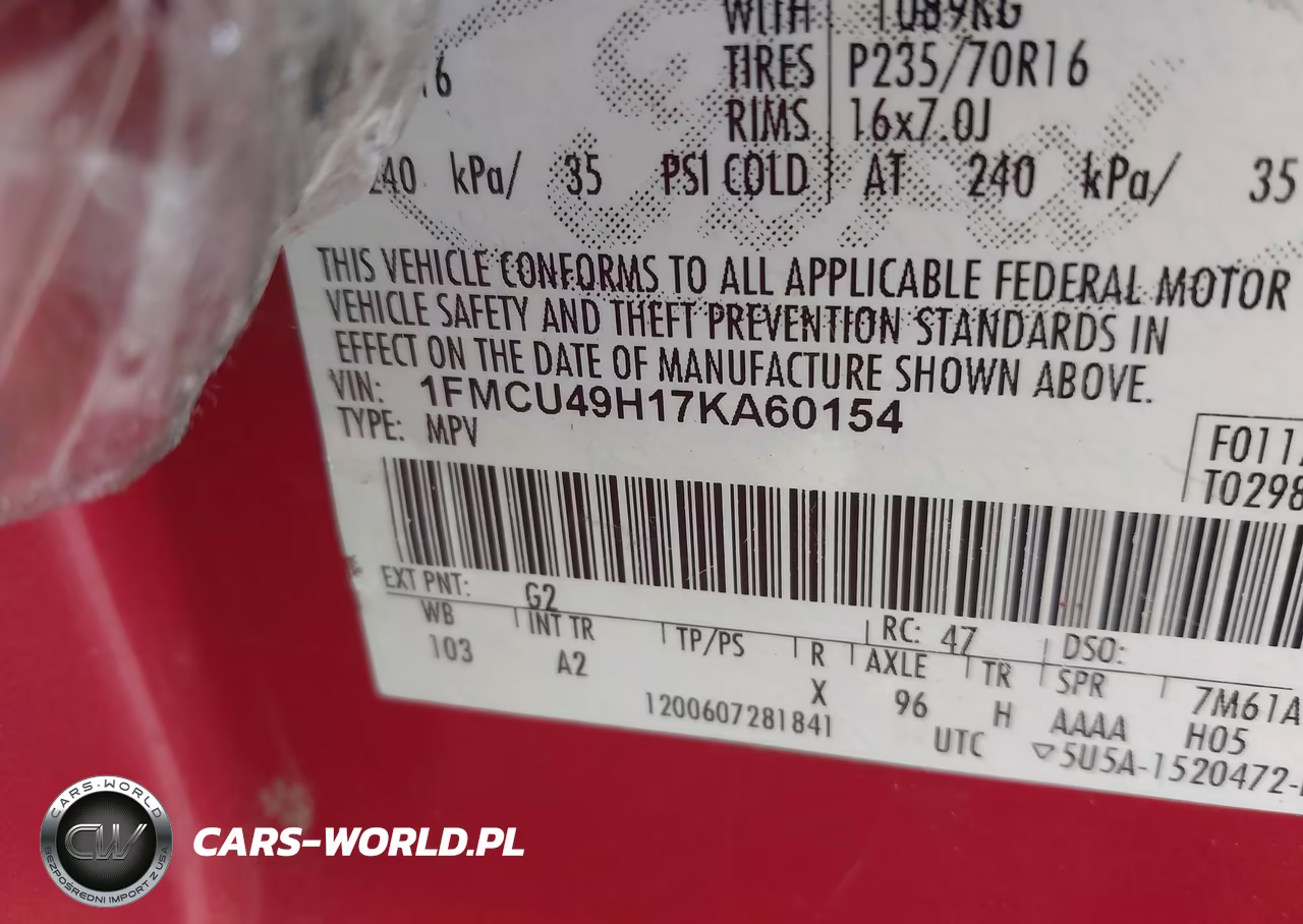 2007 Ford Escape Hybrid VIN:1FMCU49H17KA60154 - 9