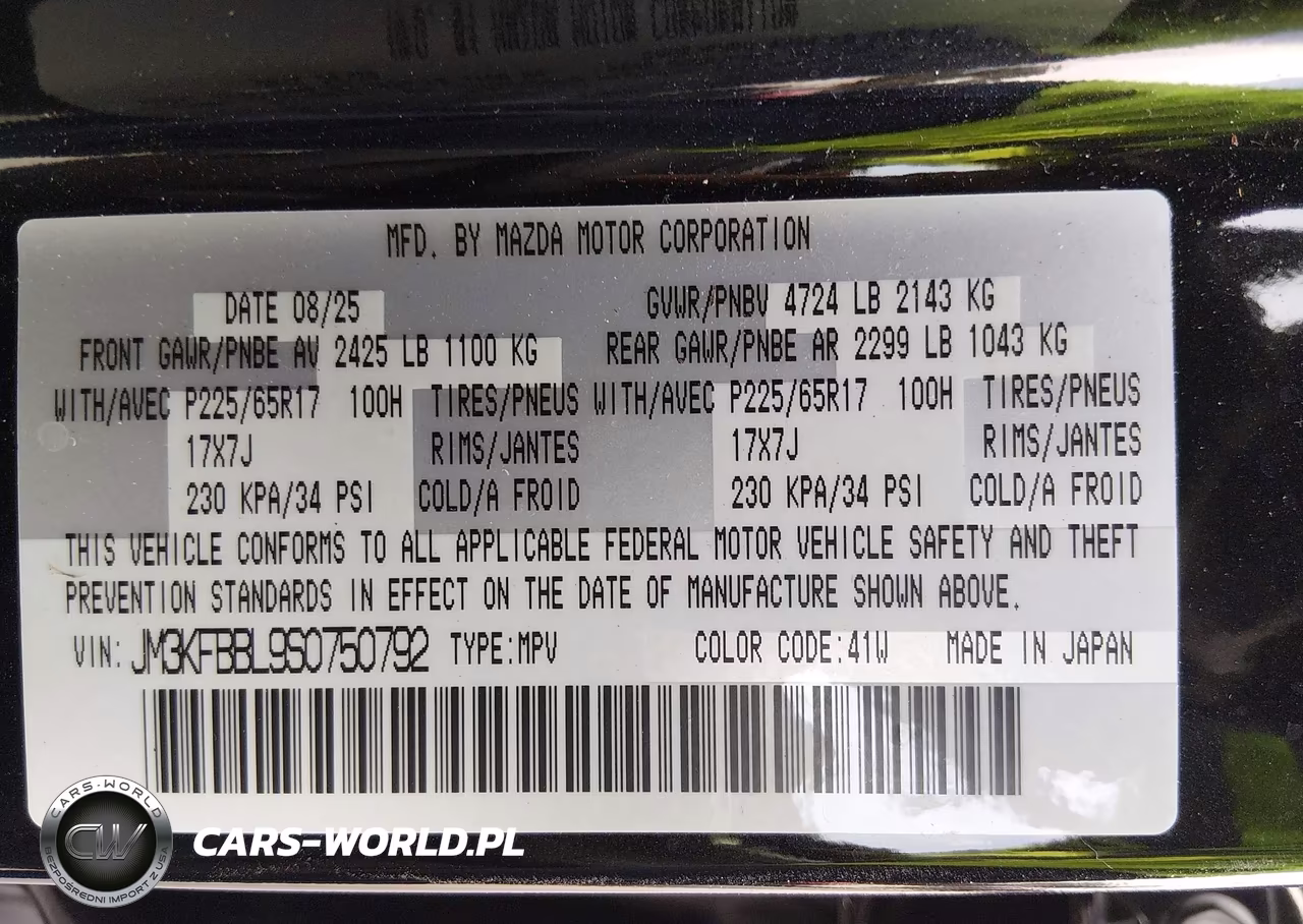 2025 Mazda Cx-5 2.5 S Select VIN:JM3KFBBL9S0750792 - 9