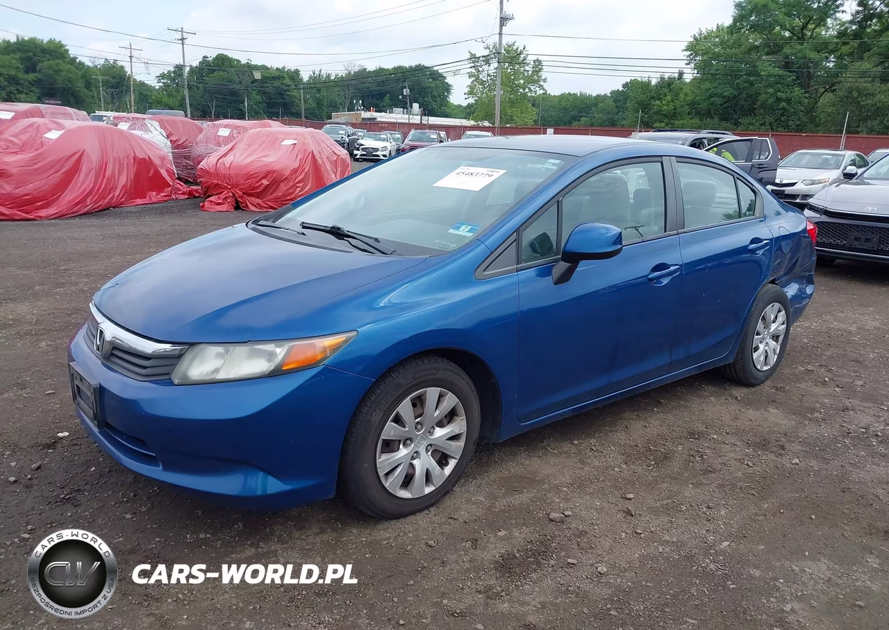 2012 Honda Civic Lx VIN:2HGFB2F58CH564368 - 2