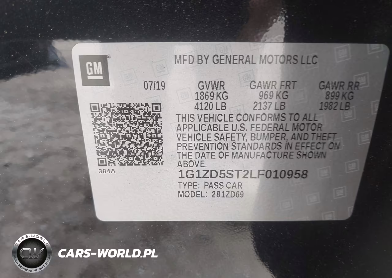2020 Chevrolet Malibu Fwd Lt VIN:1G1ZD5ST2LF010958 - 9