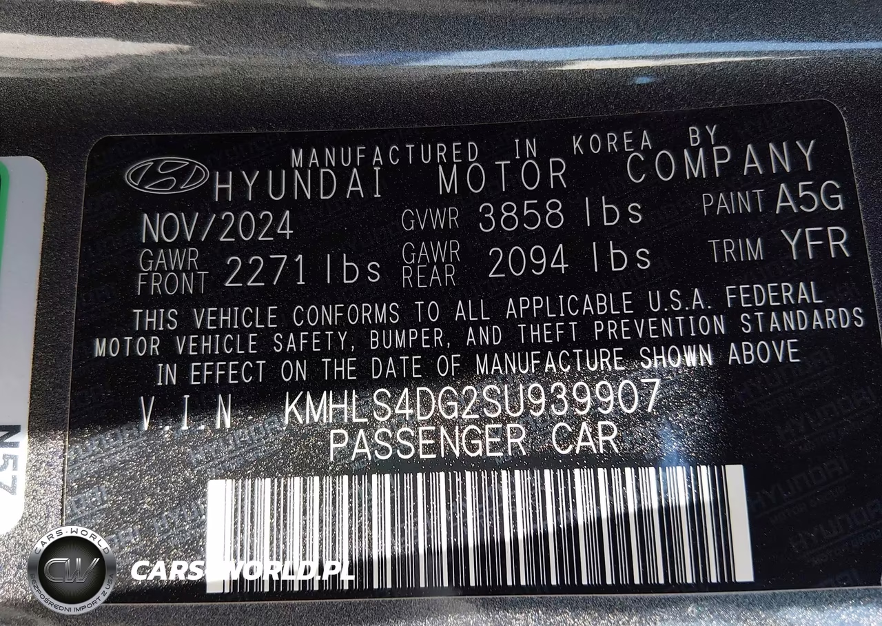 2025 Hyundai Elantra Sel Convenience VIN:KMHLS4DG2SU939907 - 9