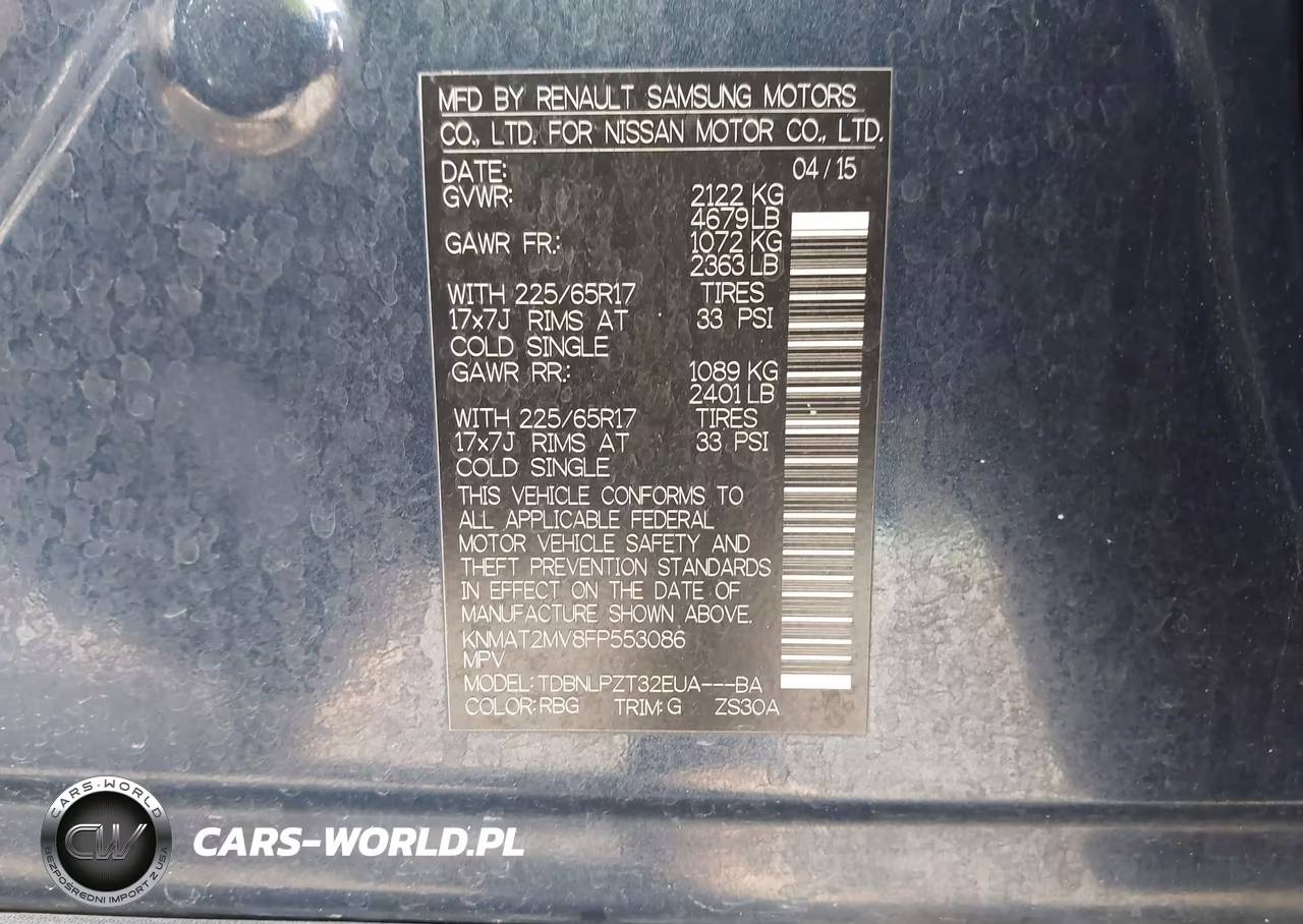 2015 Nissan Rogue S-Sl-Sv VIN:KNMAT2MV8FP553086 - 9