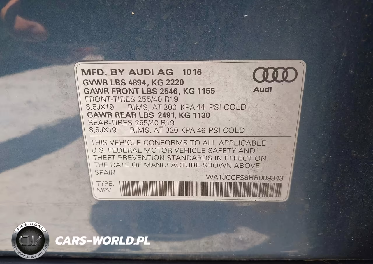2017 Audi Q3 2.0T Premium VIN:WA1JCCFS8HR009343 - 9
