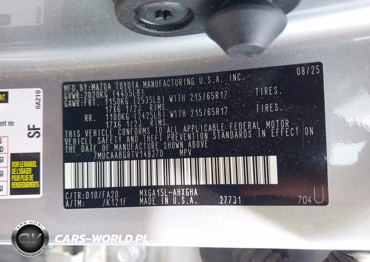 2026 Toyota Corolla Cross Le VIN:7MUCAABG8TV148270 - 9