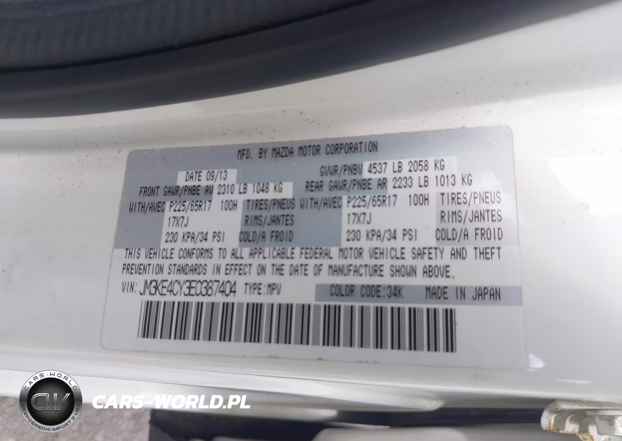 2014 Mazda Cx-5 Touring VIN:JM3KE4CY3E0387404 - 9