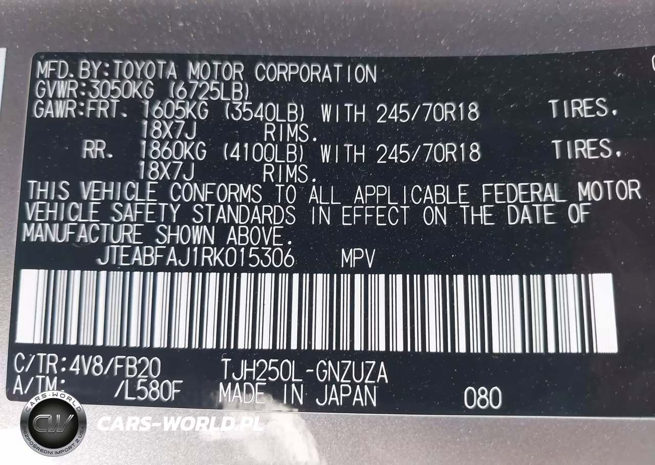 2024 Toyota Land Cruiser 1958 VIN:JTEABFAJ1RK015306 - 9