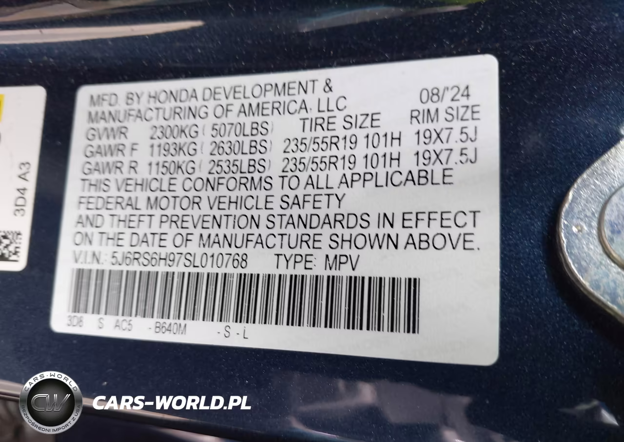 2025 Honda Cr-V Hybrid Sport Touring VIN:5J6RS6H97SL010768 - 9