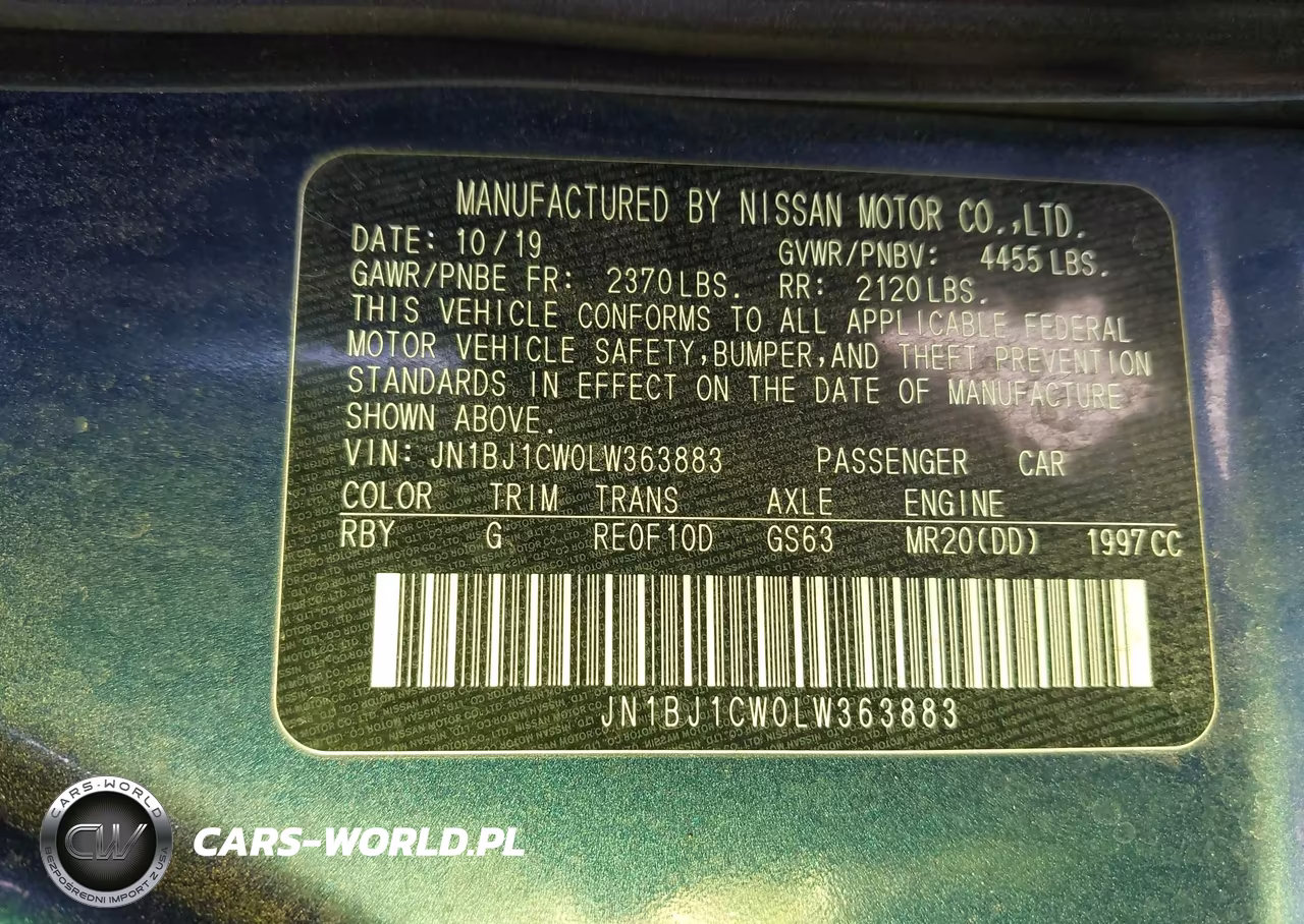 2020 Nissan Rogue Sport S Awd Xtronic Cvt VIN:JN1BJ1CW0LW363883 - 9