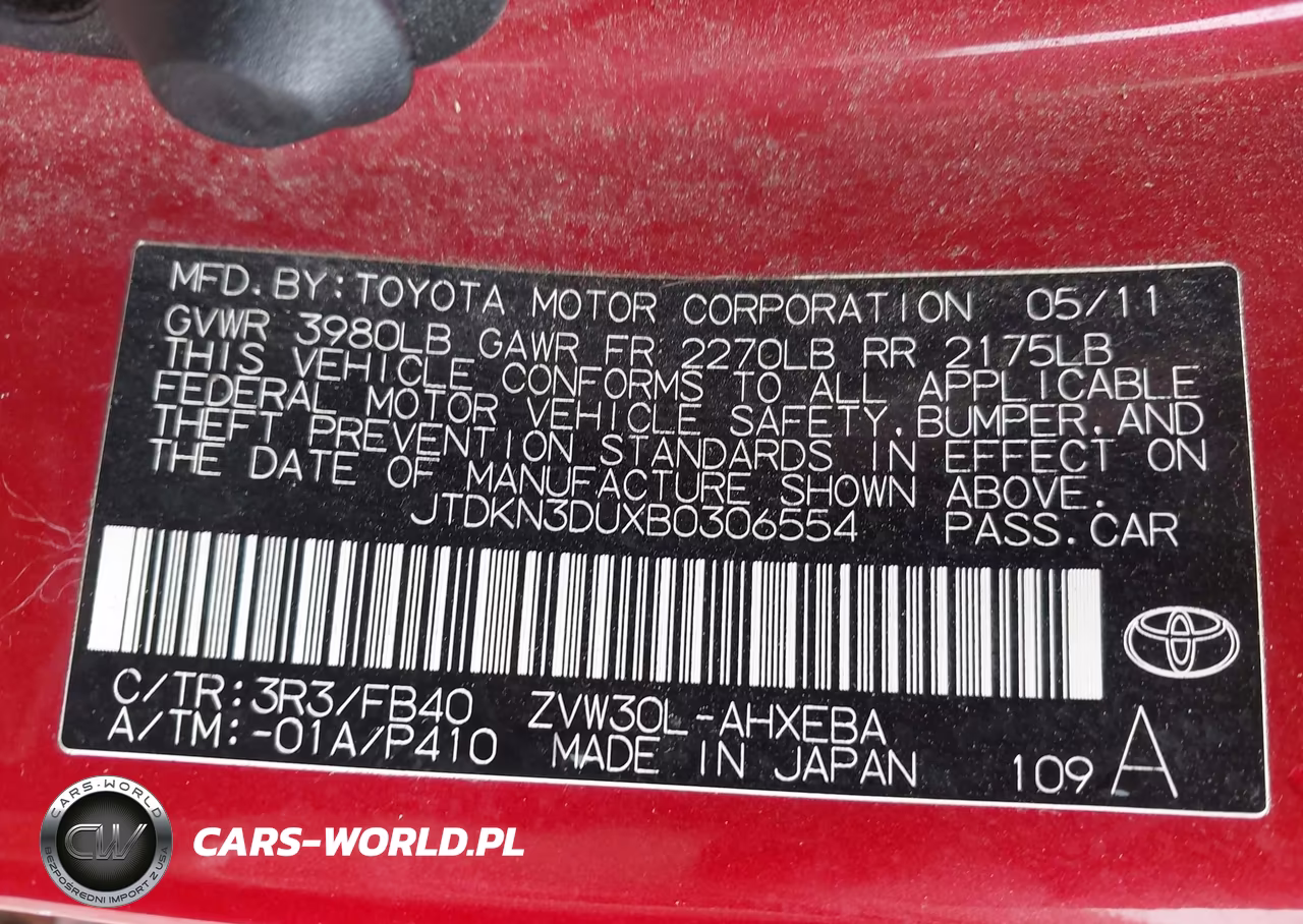 2011 Toyota Prius Three VIN:JTDKN3DUXB0306554 - 9