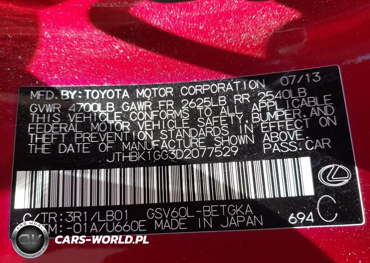 2013 Lexus Es 350 VIN:JTHBK1GG3D2077529 - 9