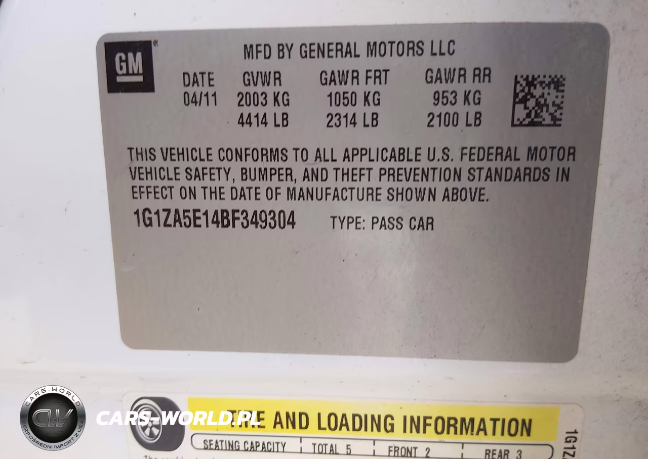 2011 Chevrolet Malibu Ls VIN:1G1ZA5E14BF349304 - 9
