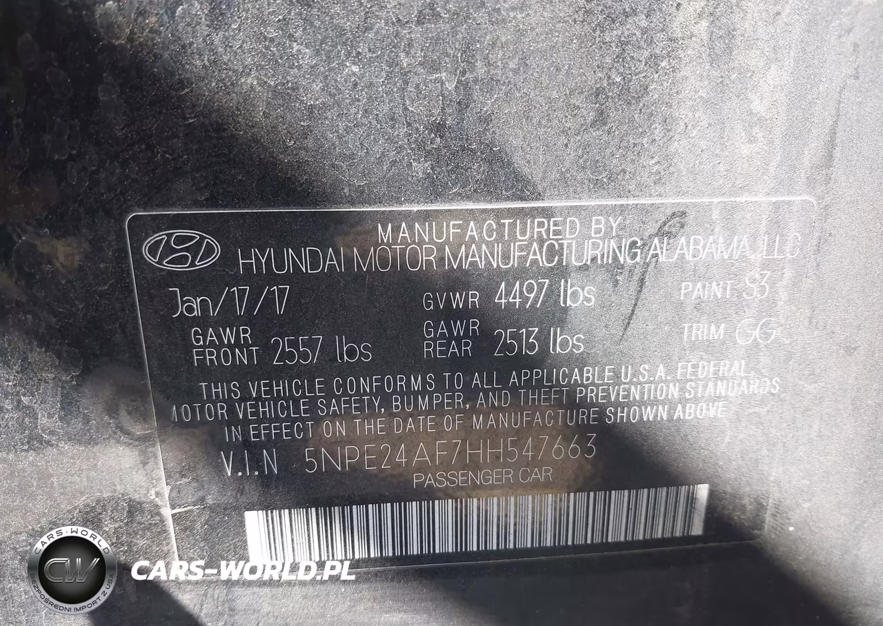 2017 Hyundai Sonata Se VIN:5NPE24AF7HH547663 - 9