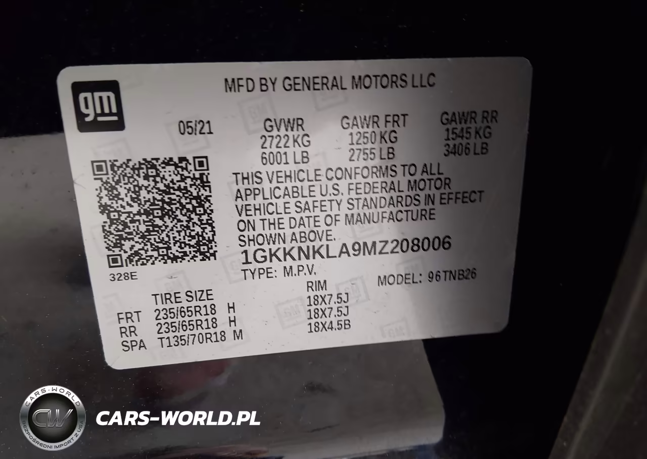2021 GMC Acadia Fwd Sle VIN:1GKKNKLA9MZ208006 - 9