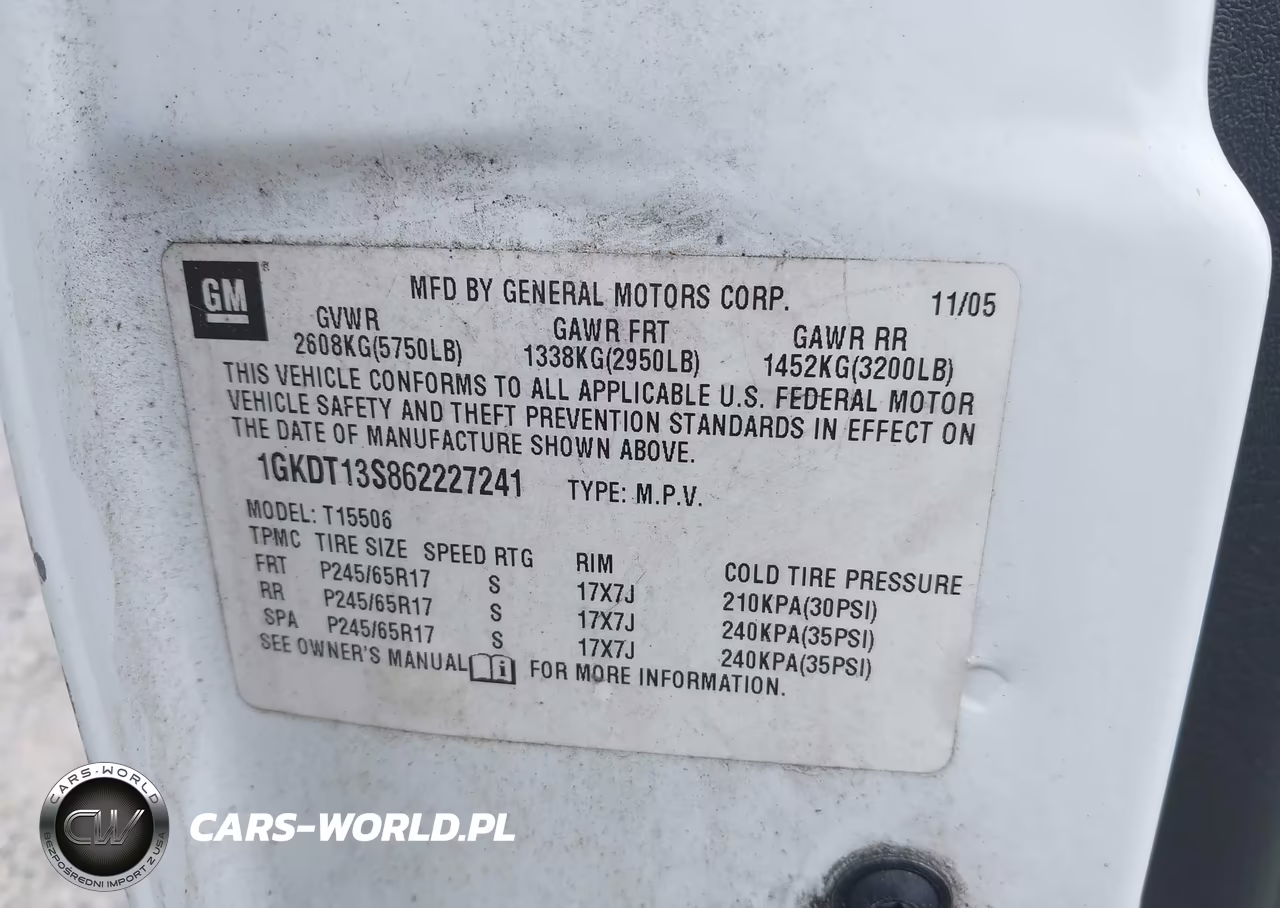 2006 GMC Envoy Sle VIN:1GKDT13S862227241 - 9