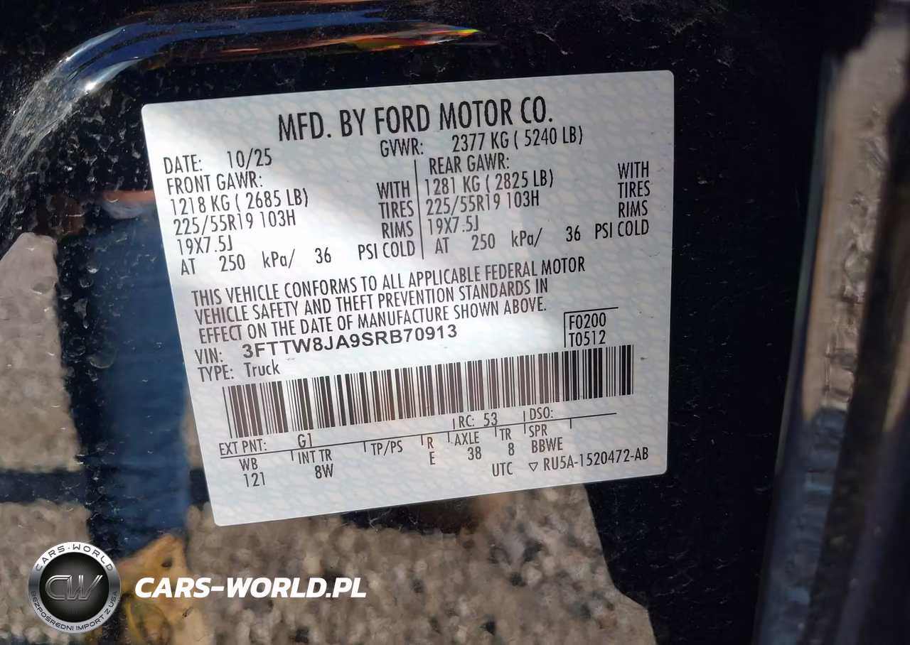 2025 Ford Maverick Xlt VIN:3FTTW8JA9SRB70913 - 9