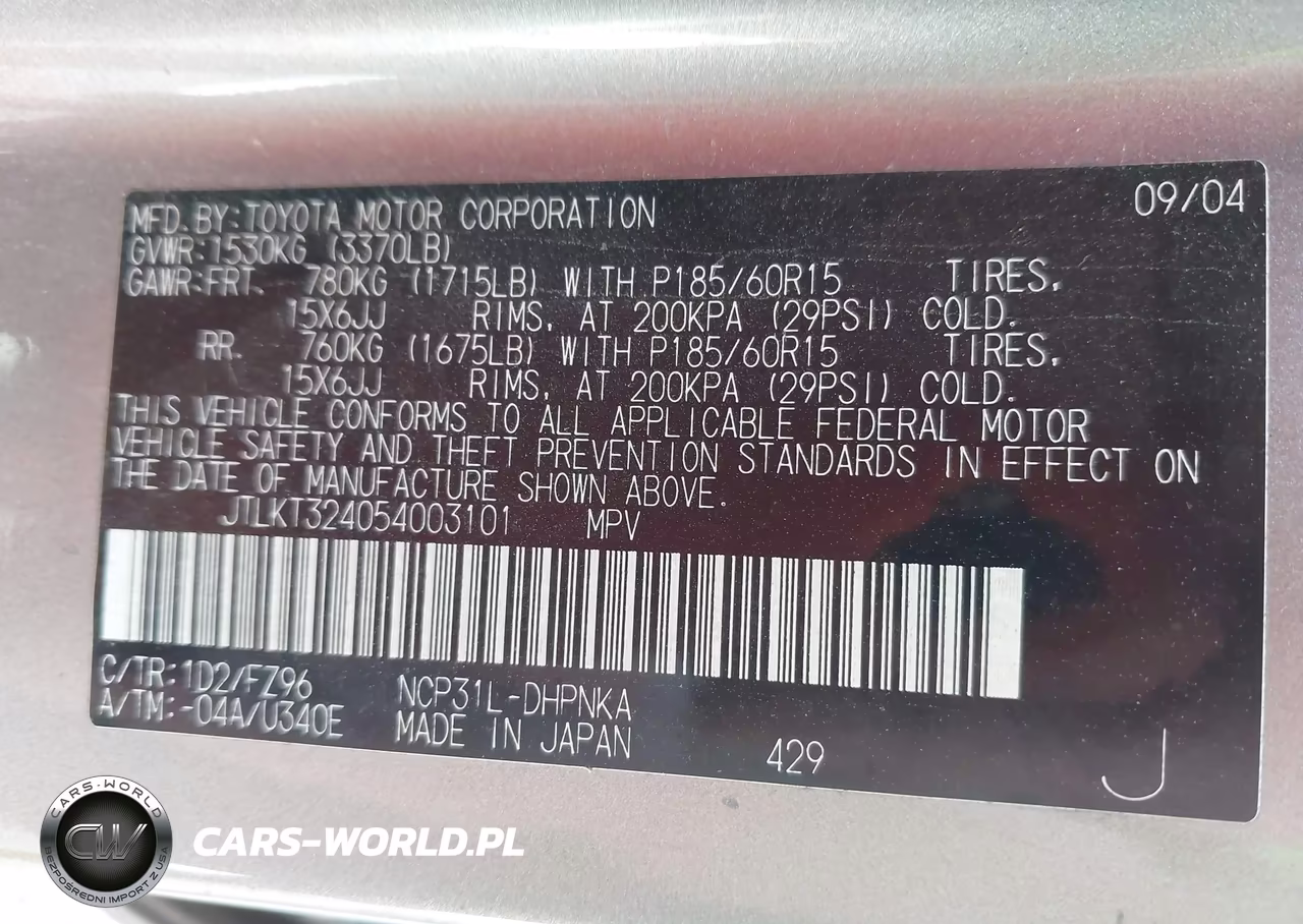 2005 Scion Xb VIN:JTLKT324054003101 - 9